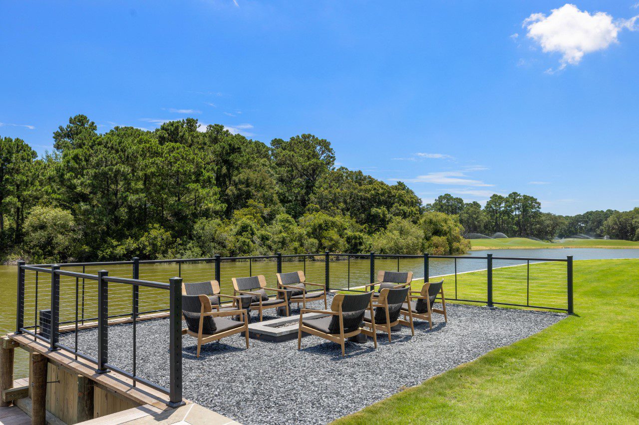 Chairs, Lake and Trees