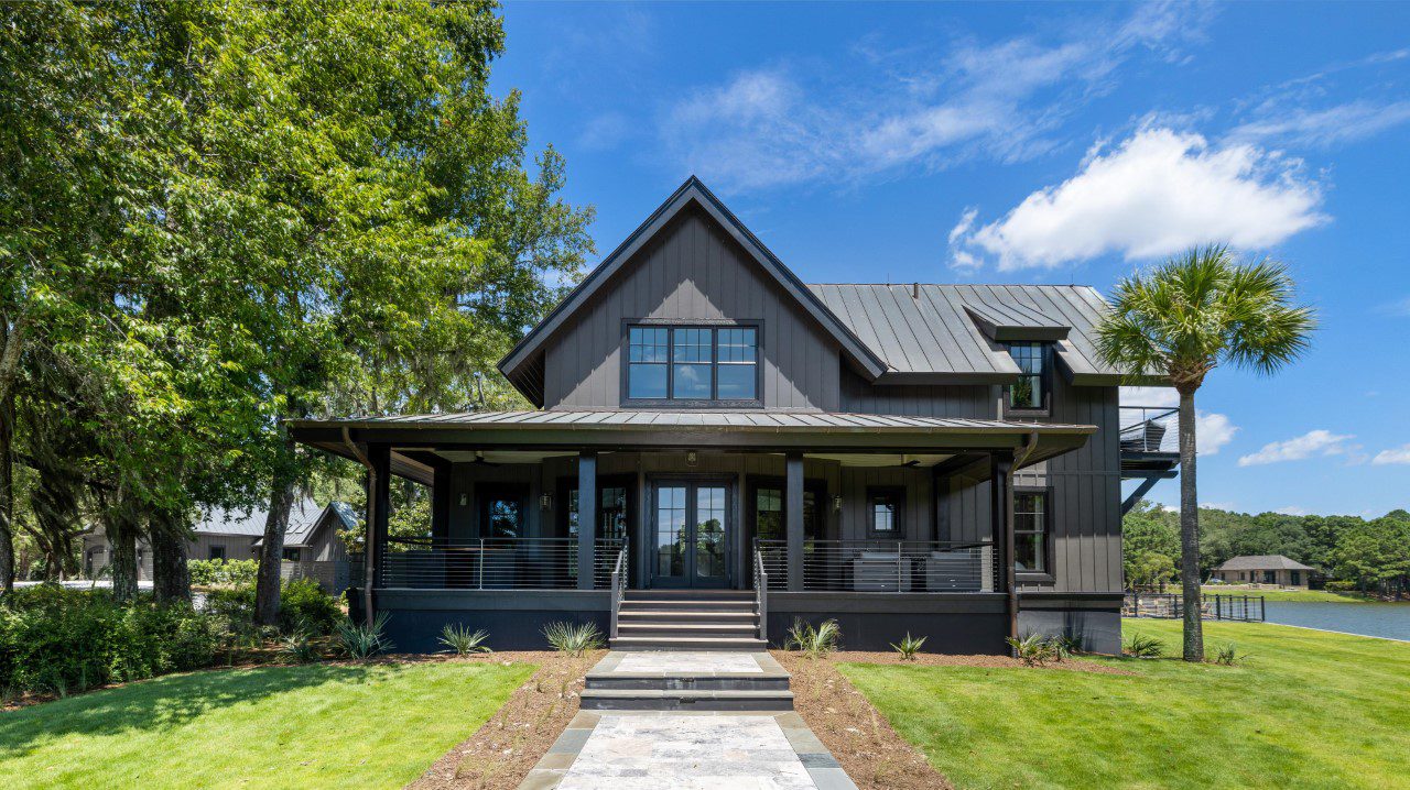 Front View of House and Trees