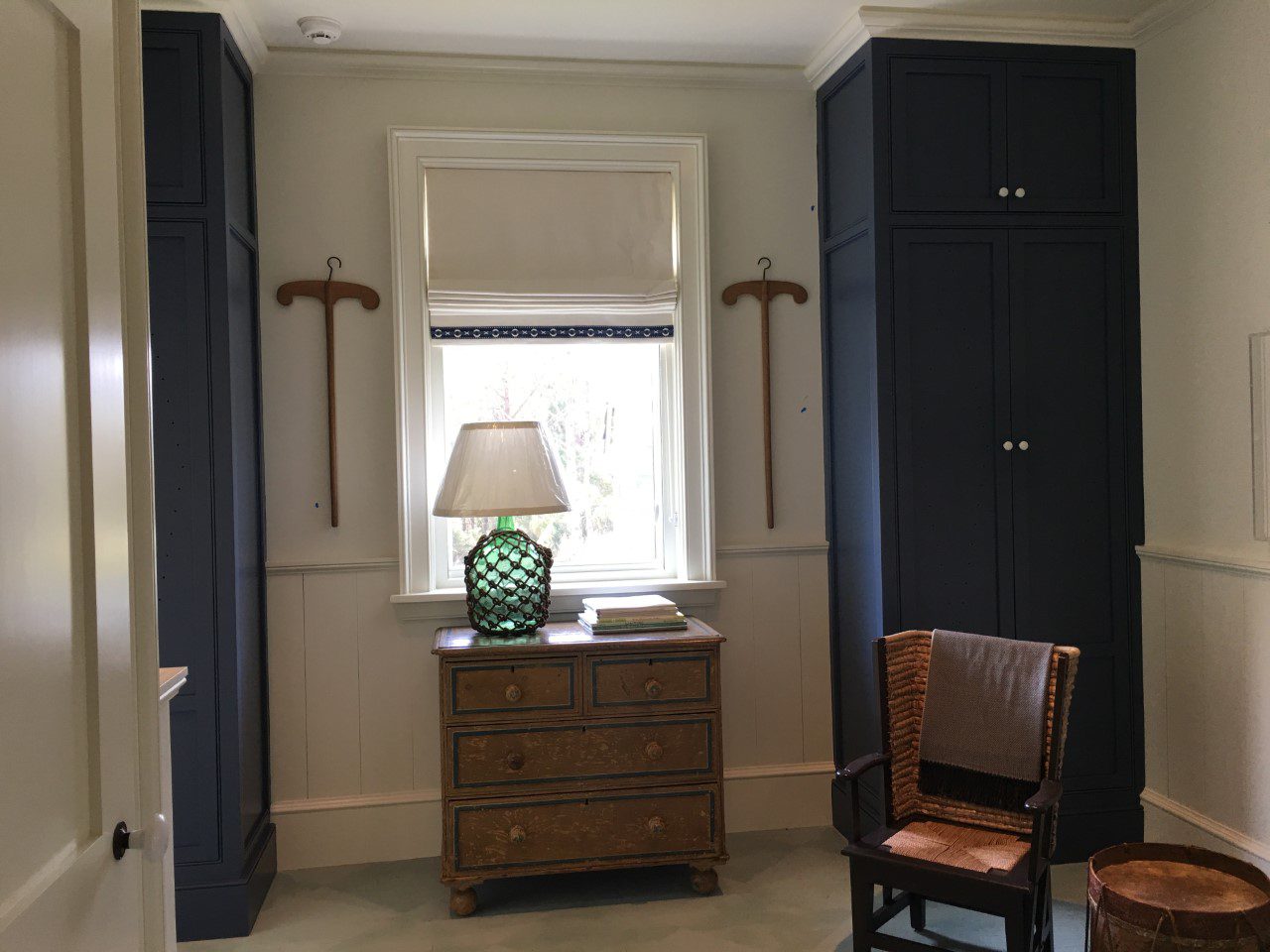 Cabinet, Lamp and Window