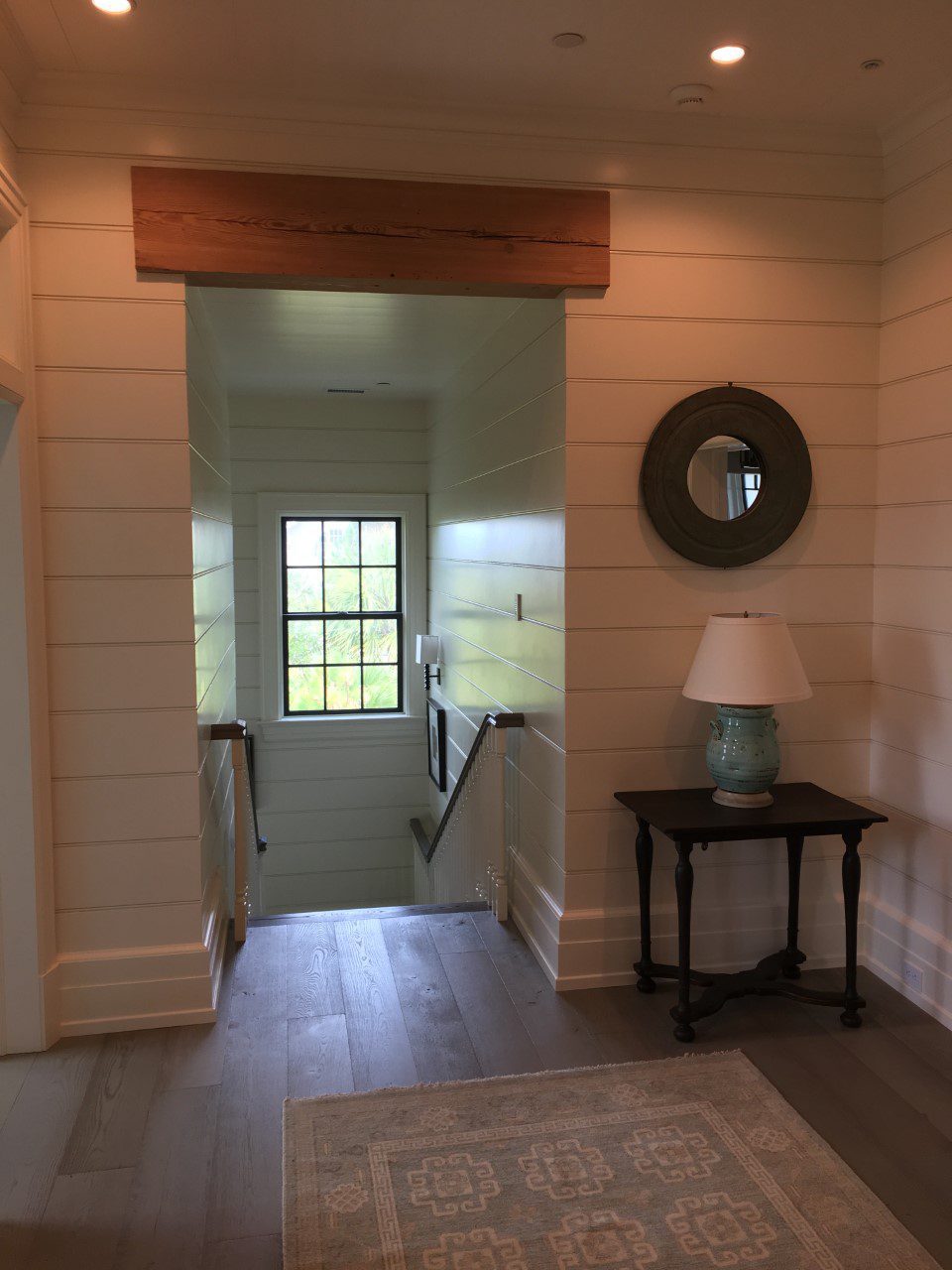 Stairs, Lamp and Mirror