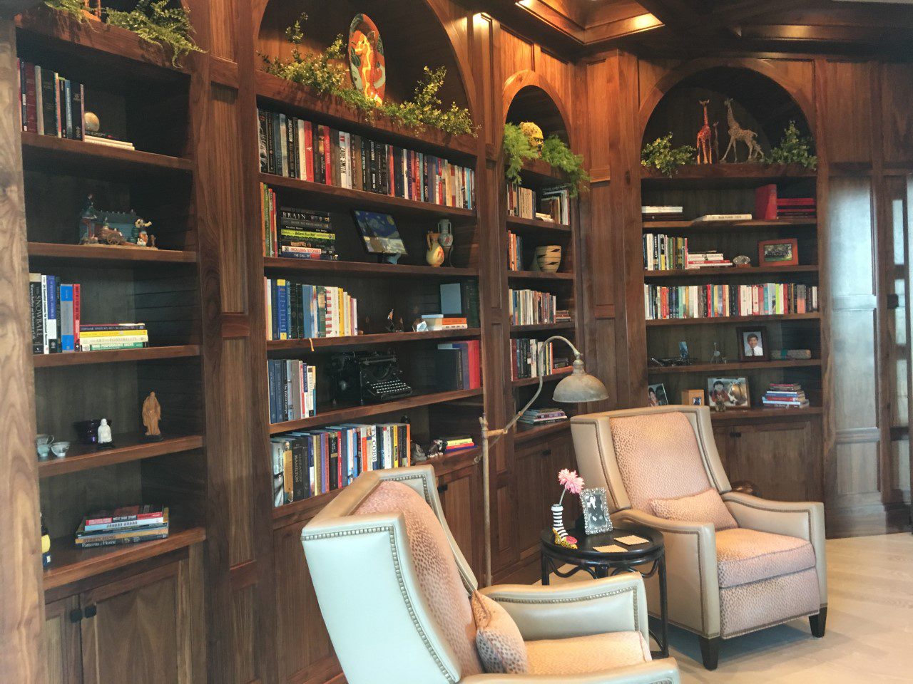 Bookshelves and Chair